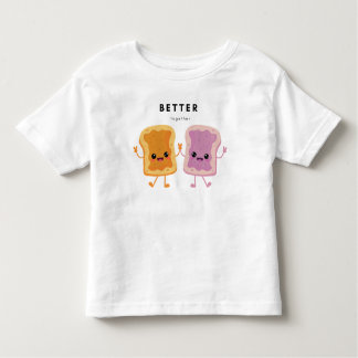 ピーナッツバターとジェリーシャツを一緒に良い トドラーTシャツ
