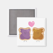 ピーナッツバターとジェリーラブマグネット マグネット (正面/裏面)