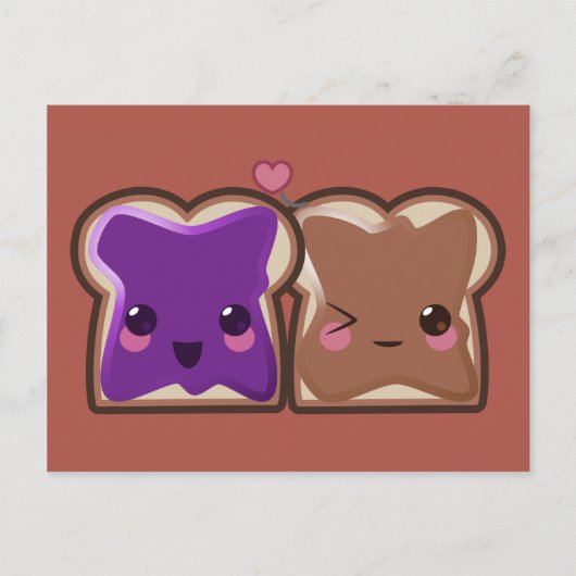 ピーナッツバターとジェリーラブ ポストカード (正面)