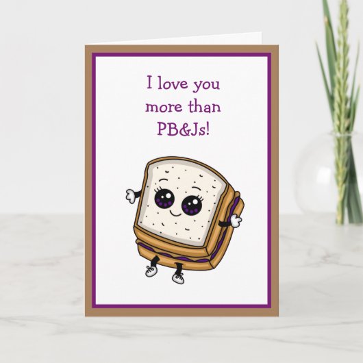 ピーナッツバターとジャムよりも愛してる カード (正面)