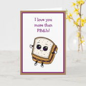 ピーナッツバターとジャムよりも愛してる カード (黄色い花)