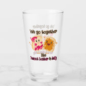 ピーナッツバターとゼリーのように一緒に行く タンブラーグラス (裏面)