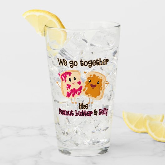 ピーナッツバターとゼリーのように一緒に行く タンブラーグラス (アイス正面)