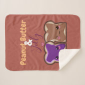 ピーナッツバターとゼリーの愛 シェルパブランケット (正面(横))