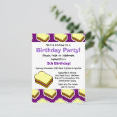 ピーナッツバターとゼリーをテーマにした-ブドウゼリー 招待状 (スタンド正面)