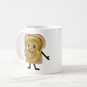 ピーナッツバターとゼリーサンドイッチのお菓子 コーヒーマグカップ (正面左)