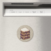 ピーナッツバターとゼリーサンドイッチ マグネット (インサイチュ (食洗機))