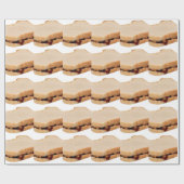 ピーナッツバターとゼリーサンドイッチ ラッピングペーパー (フラット)