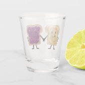 ピーナッツバターとゼリーサンドウィッチバディ ショットグラス (裏面)
