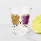 ピーナッツバターとゼリーサンドウィッチバディ ショットグラス (正面)