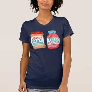 ピーナッツバターとゼリー水彩 Tシャツ
