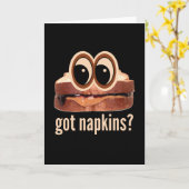 ピーナッツバターとゼ得リーナプキン? カード (黄色い花)