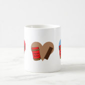 ピーナッツバターとチョコレートに恋をして コーヒーマグカップ (中央)