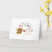 ピーナッツバターとフラフノートカード カード (黄色い花)