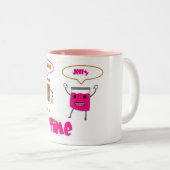 ピーナッツバターのゼリーの時間 ツートーンマグカップ (正面右)