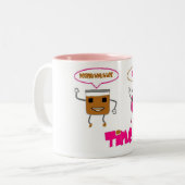 ピーナッツバターのゼリーの時間 ツートーンマグカップ (正面左)