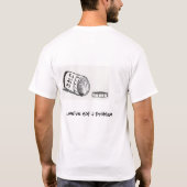 ピーナッツバターの常習者 Tシャツ (裏面)