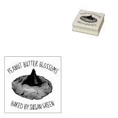 ピーナッツバターの花のクッキー焼いたby ラバースタンプ (押印)