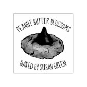 ピーナッツバターの花のクッキー焼いたby ラバースタンプ (インプリント)