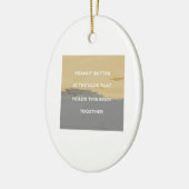 ピーナッツバターの規則 セラミックオーナメント (左)