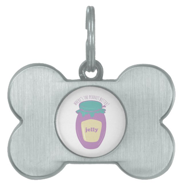 ピーナッツバターはどこにありますか。 ペットネームタグ (正面)