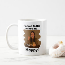 ピーナッツバターは私を幸せにしてくれる 誕生日パーティー コーヒーマグカップ