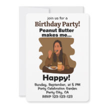 ピーナッツバターは私を幸せにしてくれる 誕生日パーティー