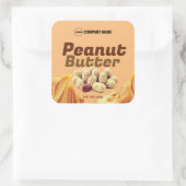 ピーナッツバターカスタムラベルシール スクエアシール (バッグ)