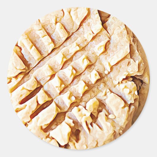 ピーナッツバタークッキーシール ラウンドシール (正面)