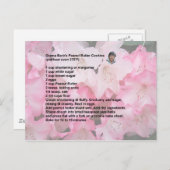 ピーナッツバタークッキーレシピはがき ポストカード (正面/裏面)