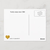 ピーナッツバタークッキーレシピはがき ポストカード (裏面)