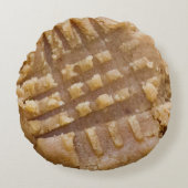 ピーナッツバタークッキー枕 ラウンドクッション (正面)