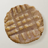 ピーナッツバタークッキー枕 ラウンドクッション (裏面)
