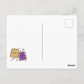 ピーナッツバターゼリーキッズPBJバレンタインポストカード ポストカード (裏面)