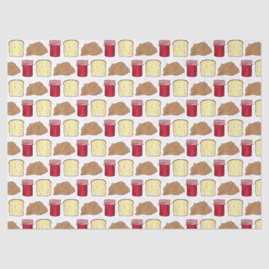 ピーナッツバターゼリーサンドイッチブレッドランチタイム食品 薄葉紙 (正面)