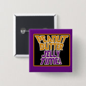 ピーナッツバターゼリータイム 缶バッジ (正面&裏面)