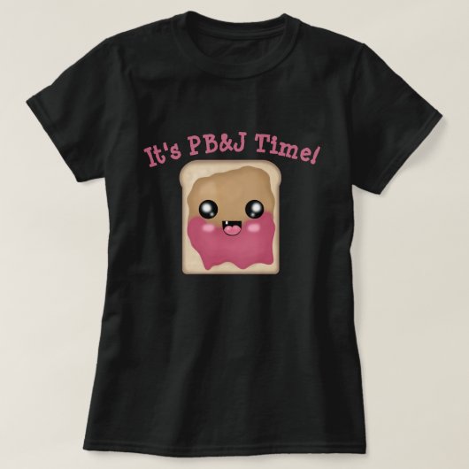 ピーナッツバターゼリータイム Tシャツ (デザイン正面)