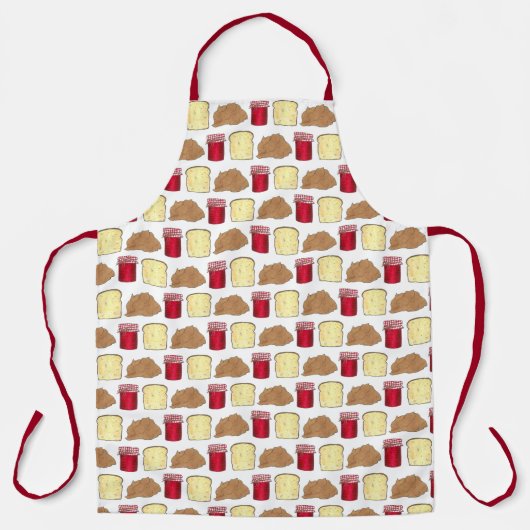 ピーナッツバターゼリータイムPB&Jサンドイッチパン エプロン (正面)