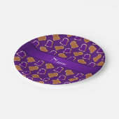 ピーナッツバターゼリーパーソナライズされたという名前の ペーパープレート (アングル)