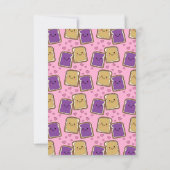 ピーナッツバターゼリー教室バレンタインPBJカード サンキューカード (裏面)