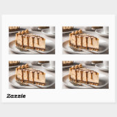 ピーナッツバターチーズケーキ 長方形シール (シート)