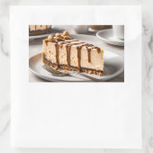 ピーナッツバターチーズケーキ 長方形シール (バッグ)