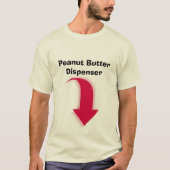 ピーナッツバターディスペンサーTシャツ Tシャツ (正面)