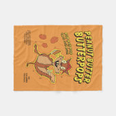 ピーナッツバターバター フリースブランケット (正面(横))