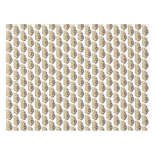 ピーナッツバターパイ社会パーティーデザートベイクセール テーブルクロス (正面(横))