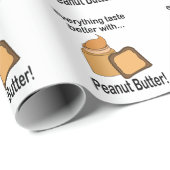 ピーナッツバターブレッドスナック食品 ラッピングペーパー (ロールコーナー)