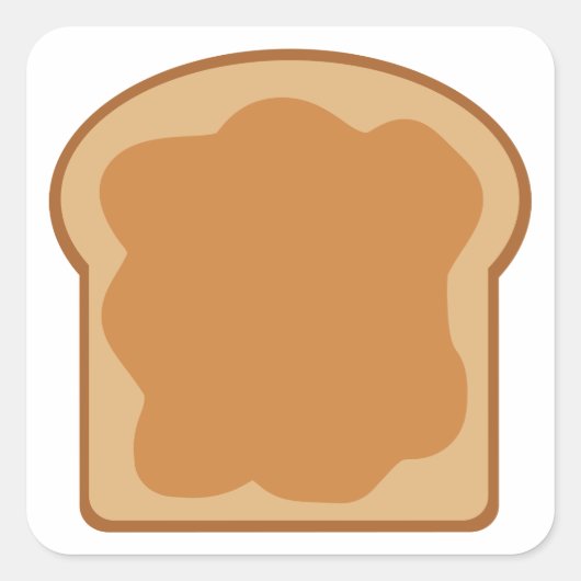 ピーナッツバターブレッドスライス スクエアシール (正面)