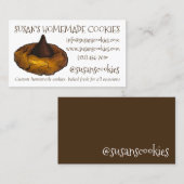 ピーナッツバターブロッサムクッキーベーキング焼いたバイベイカー 名刺 (正面/裏面)
