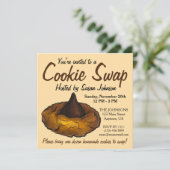 ピーナッツバターブロッサムクッキー交換パーティーベイクセール 招待状 (スタンド正面)