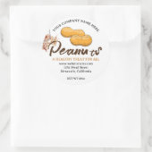 ピーナッツバターラベルシール ラウンドシール (バッグ)